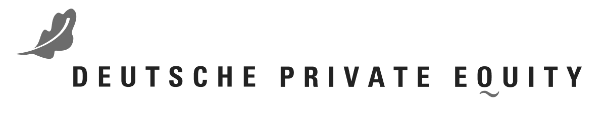 Logo der Deutschen Private Equity mit einem Blatt-Symbol